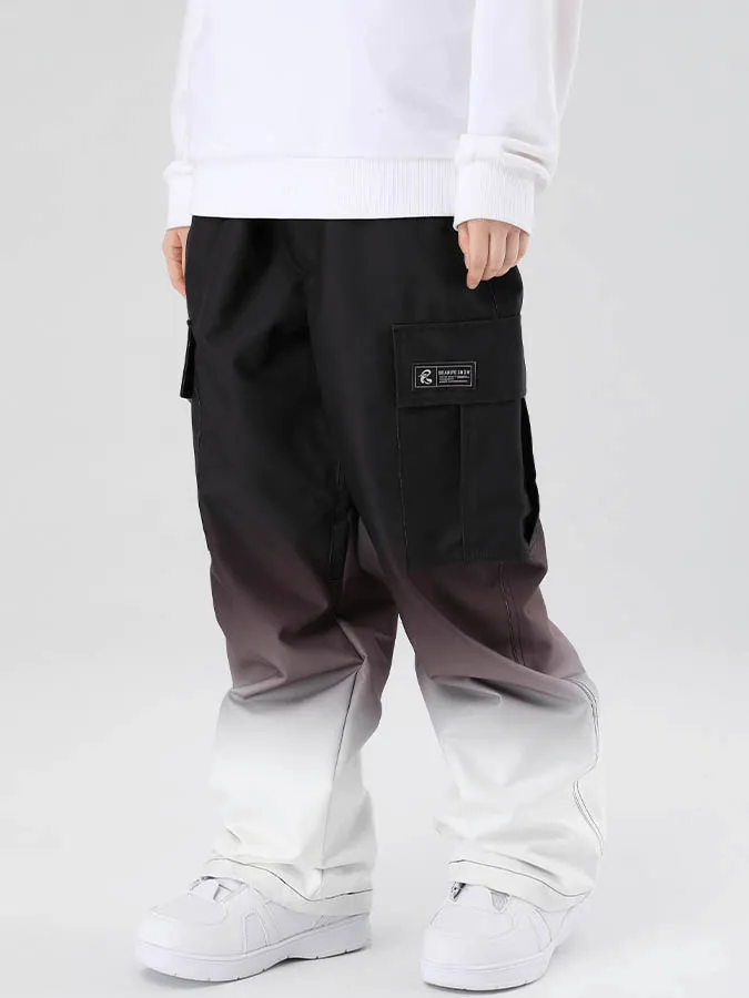 Gradient Loose Snowboard Pants with Large Sides Pockets - SF0933