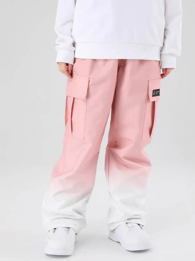 Gradient Loose Snowboard Pants with Large Sides Pockets - SF0933