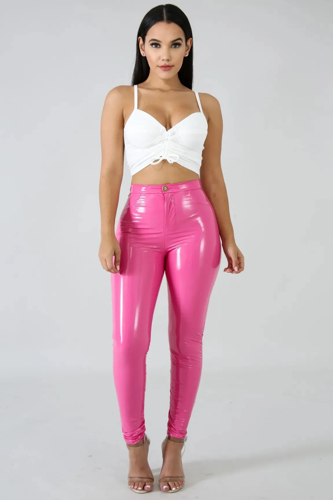 Gradient PU Pants