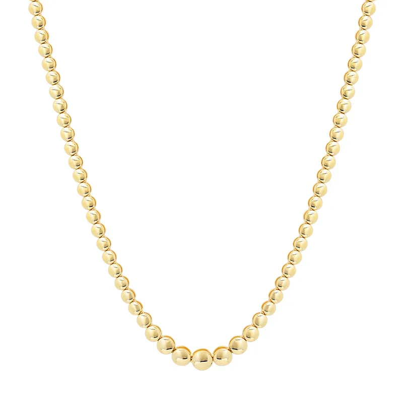 Graduated Bezel Tennis Necklace