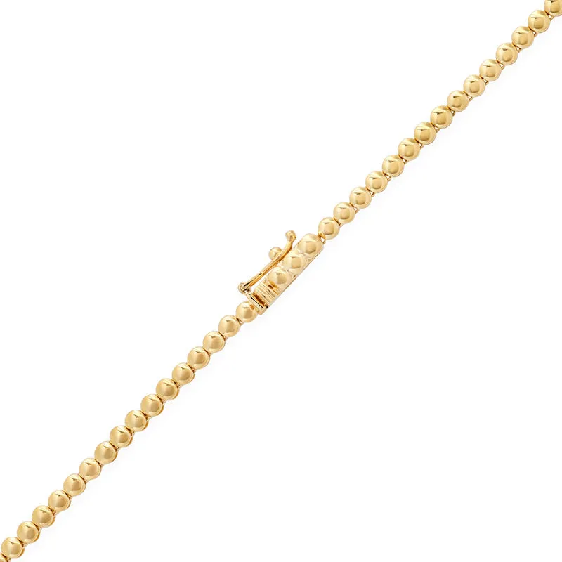 Graduated Bezel Tennis Necklace