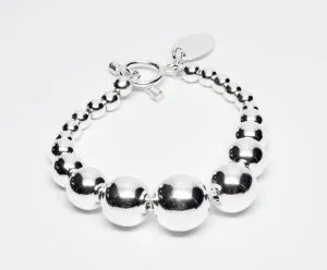 Graduated Silver Bead Set