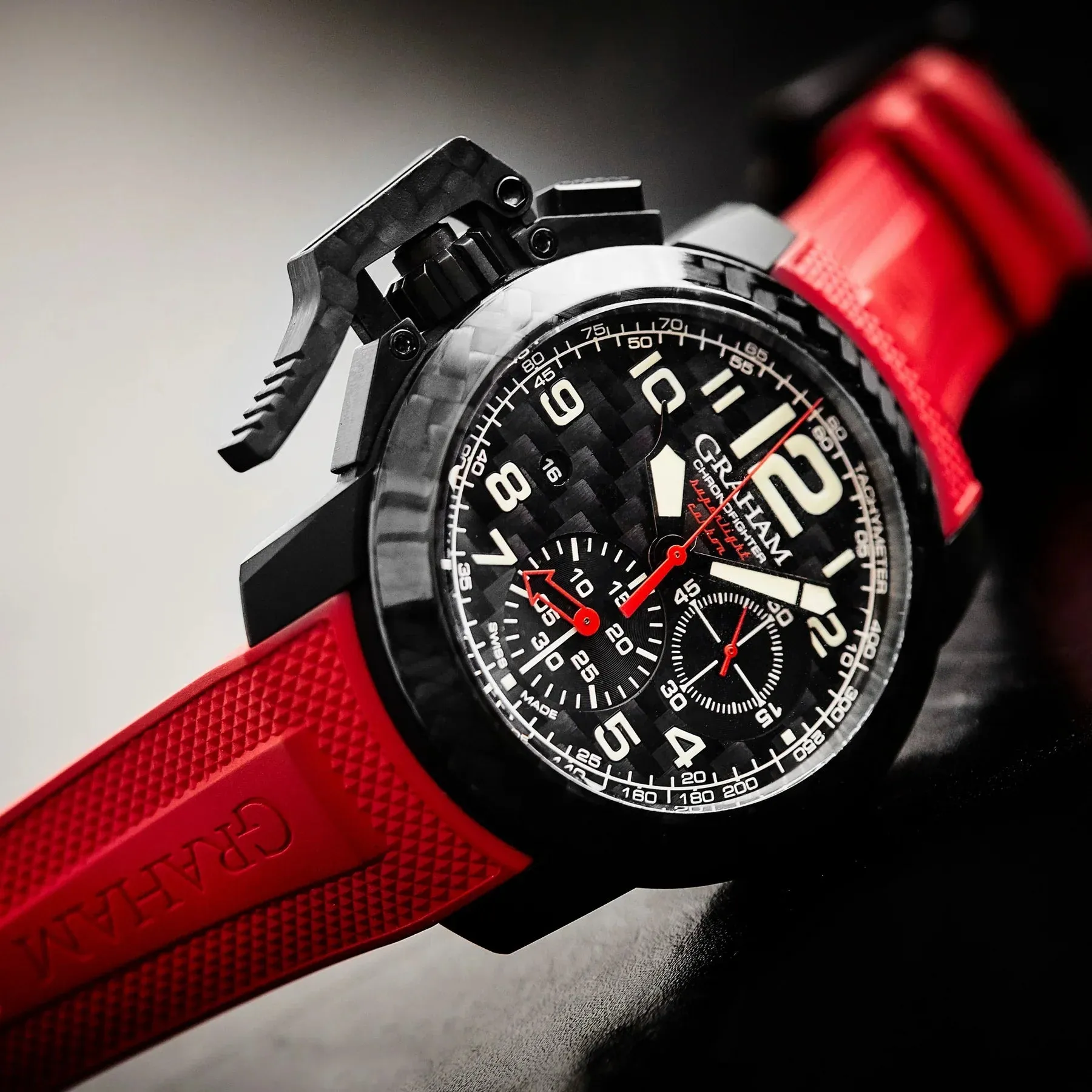 Graham Chronofighter Superlight Red Black Watch 2CCBK.B11A