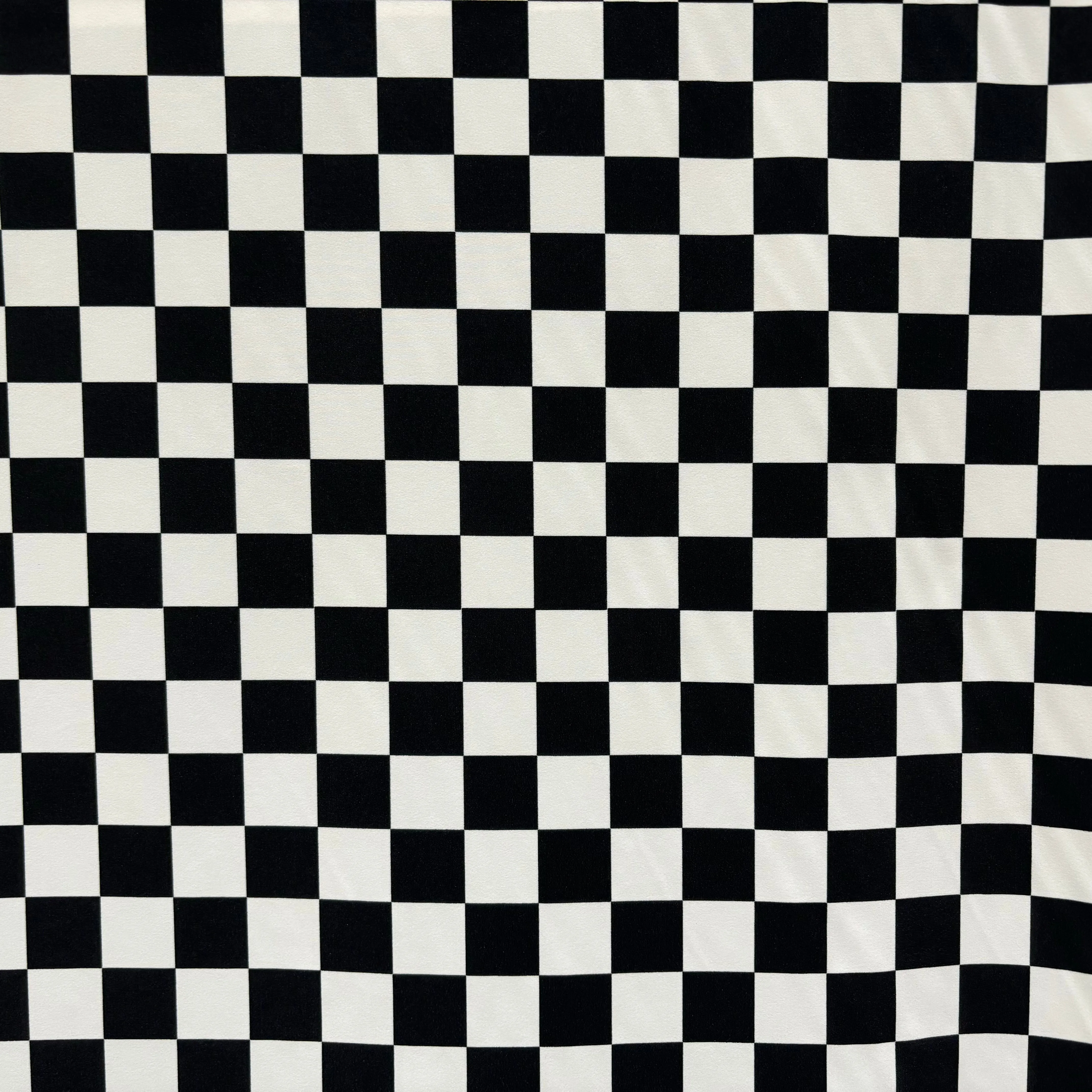 Grand Prix Checkerboard Printed Spandex