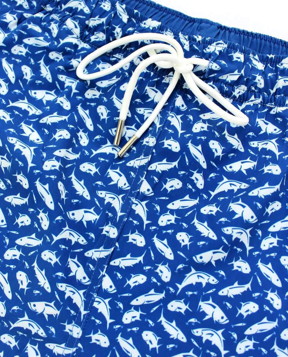 Grand Slam: Swim Trunks - Mid-Blue