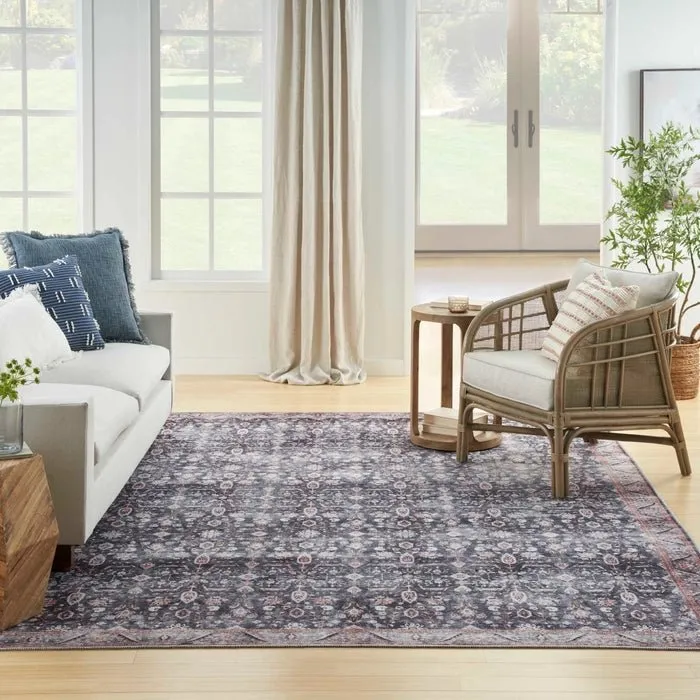 Grand Washables GRW06 Navy/Ivory Rug