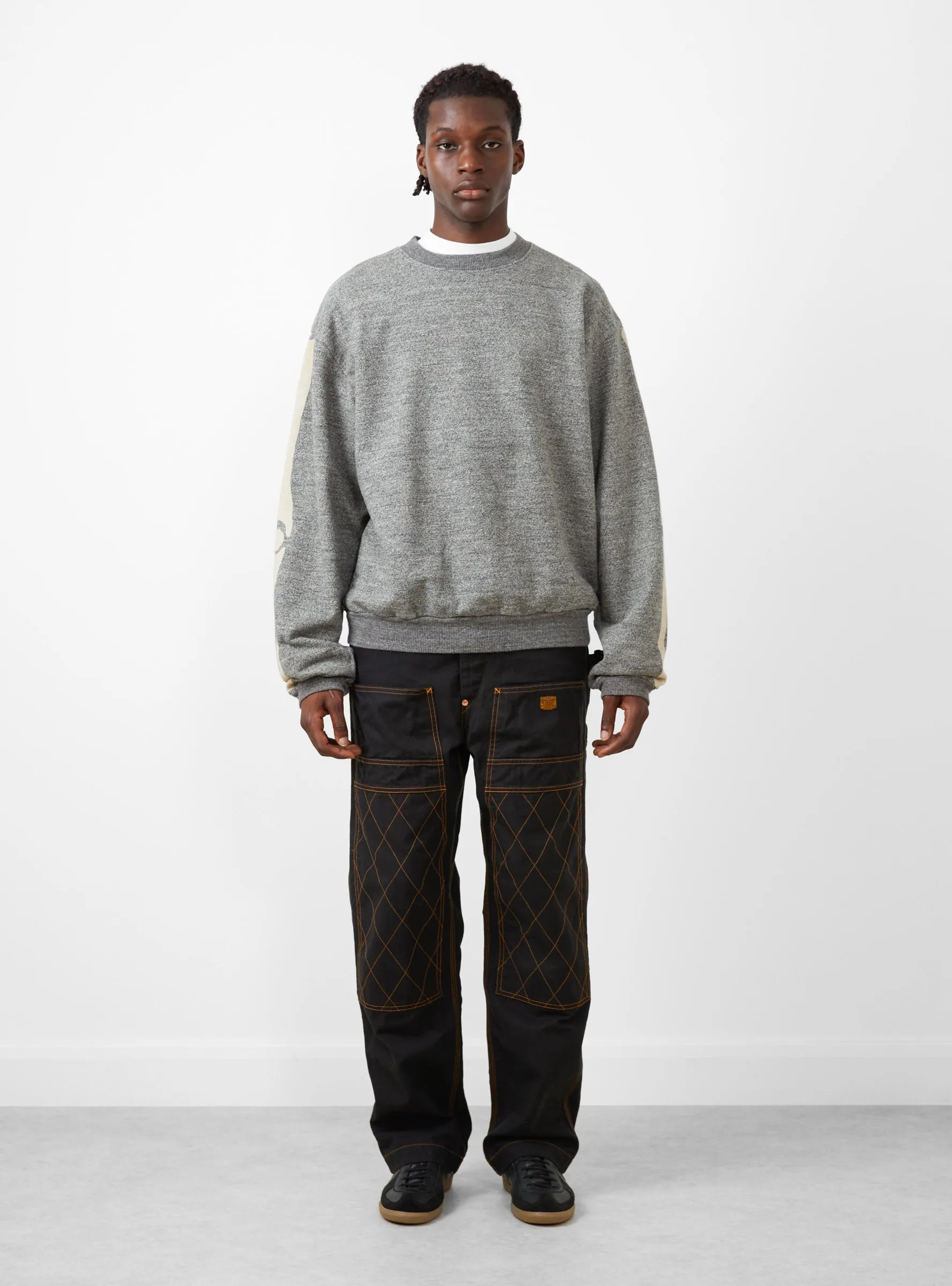 Grandrelle BIG Crew Sweatshirt Charcoal