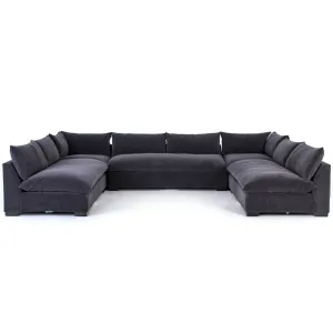 Grant 5 Piece Sectional, Henry Charcoal