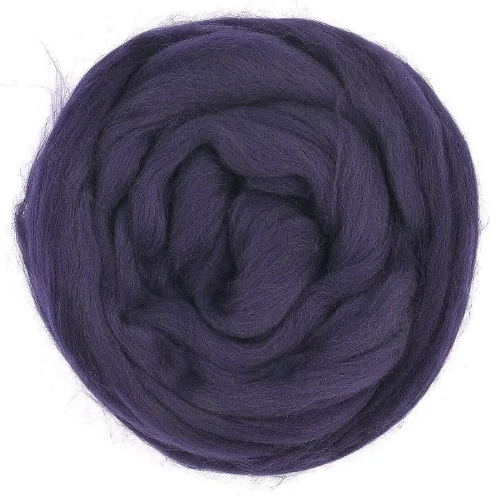 Grape - Merino Wool Top Roving - 50 gram (1.75 oz) Ball - Color 616