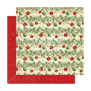 Graphic 45 Merry & Bright Double-Sided Cardstock 12"x 12" - Wonderful Time Of The Year