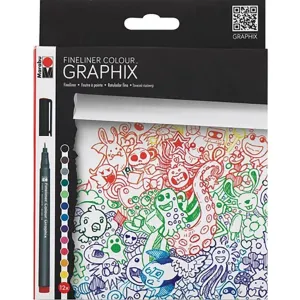 Graphix Fineliner Graphix Pen Doodle Set/12