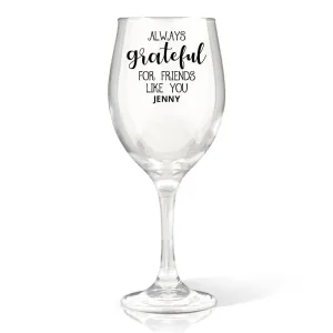 Grateful Wine Glass