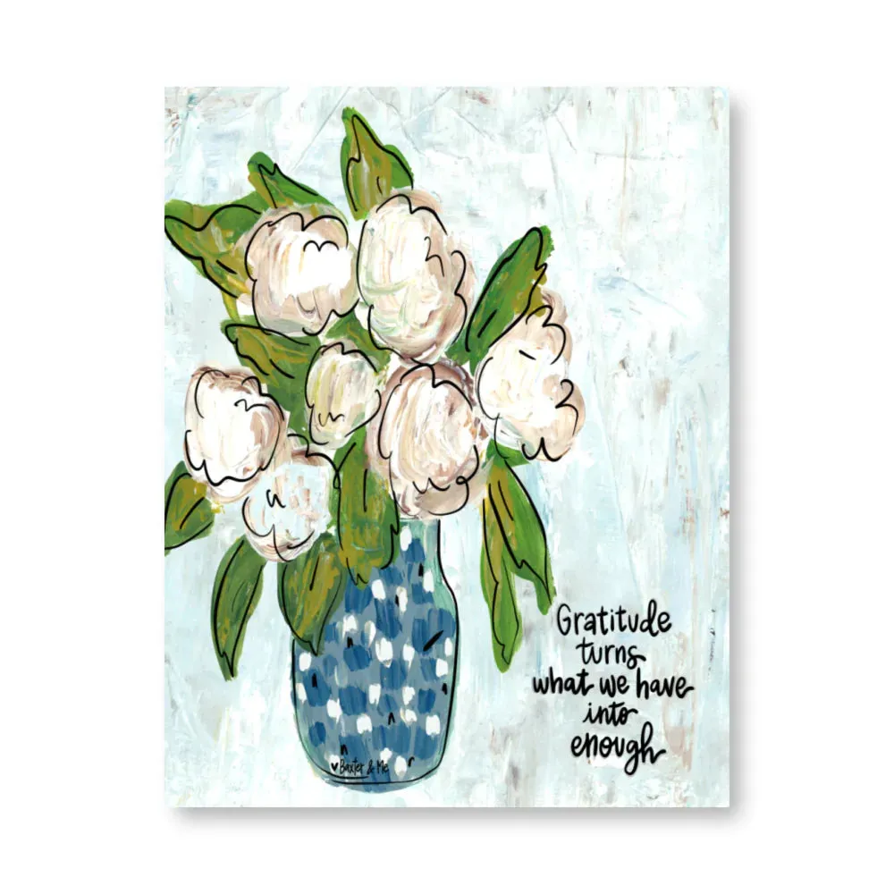 Gratitude Wrapped Canvas