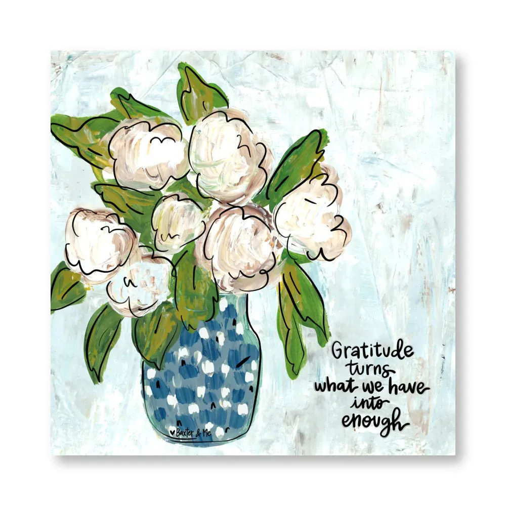 Gratitude Wrapped Canvas