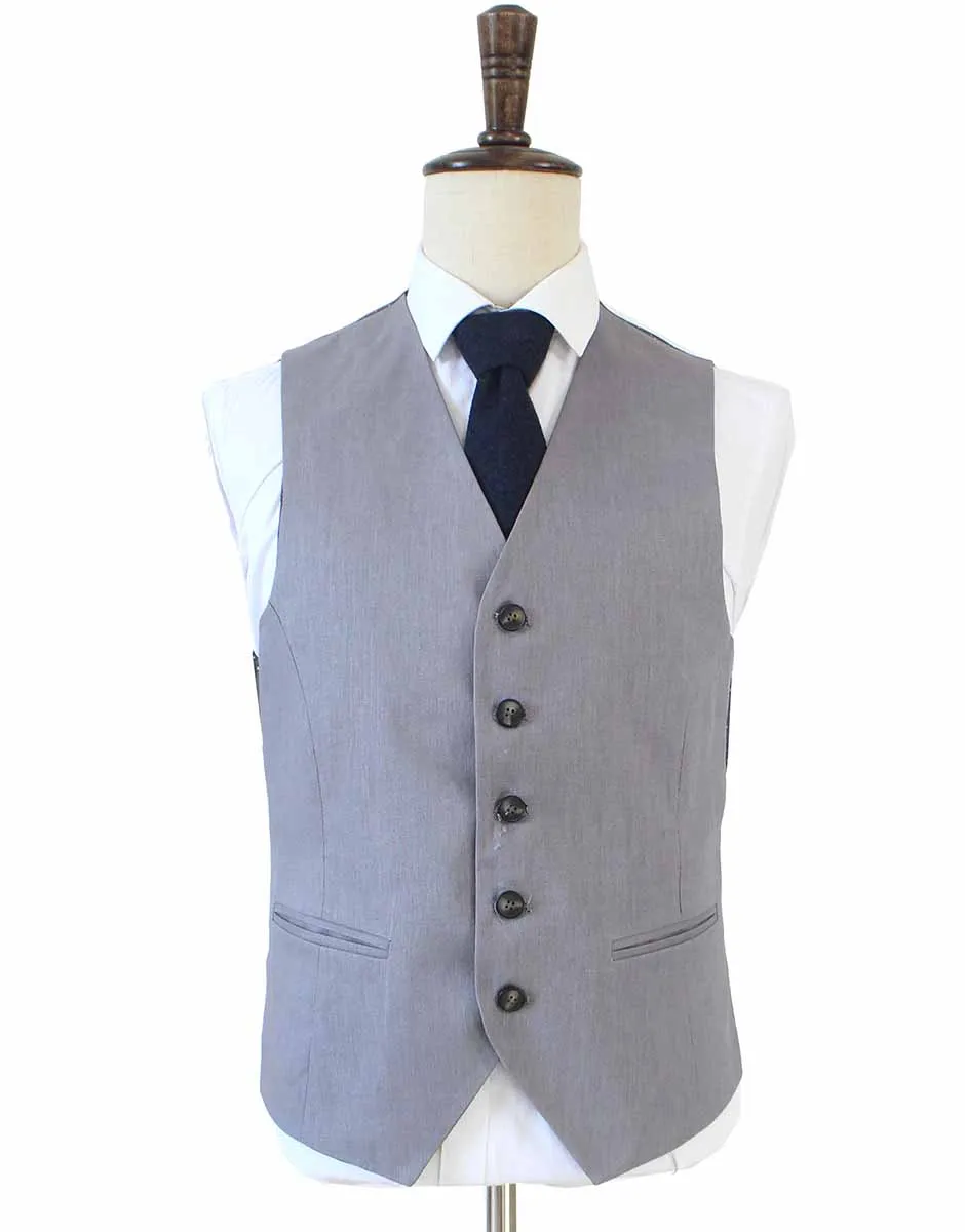 GRAY 3 PIECE LINEN SUIT