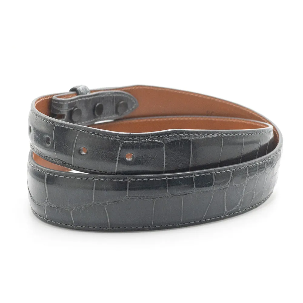 Gray Alligator Belt Straps