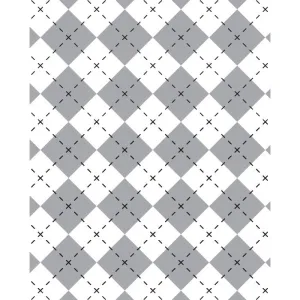 Gray & White Argyle Printed Backdrop