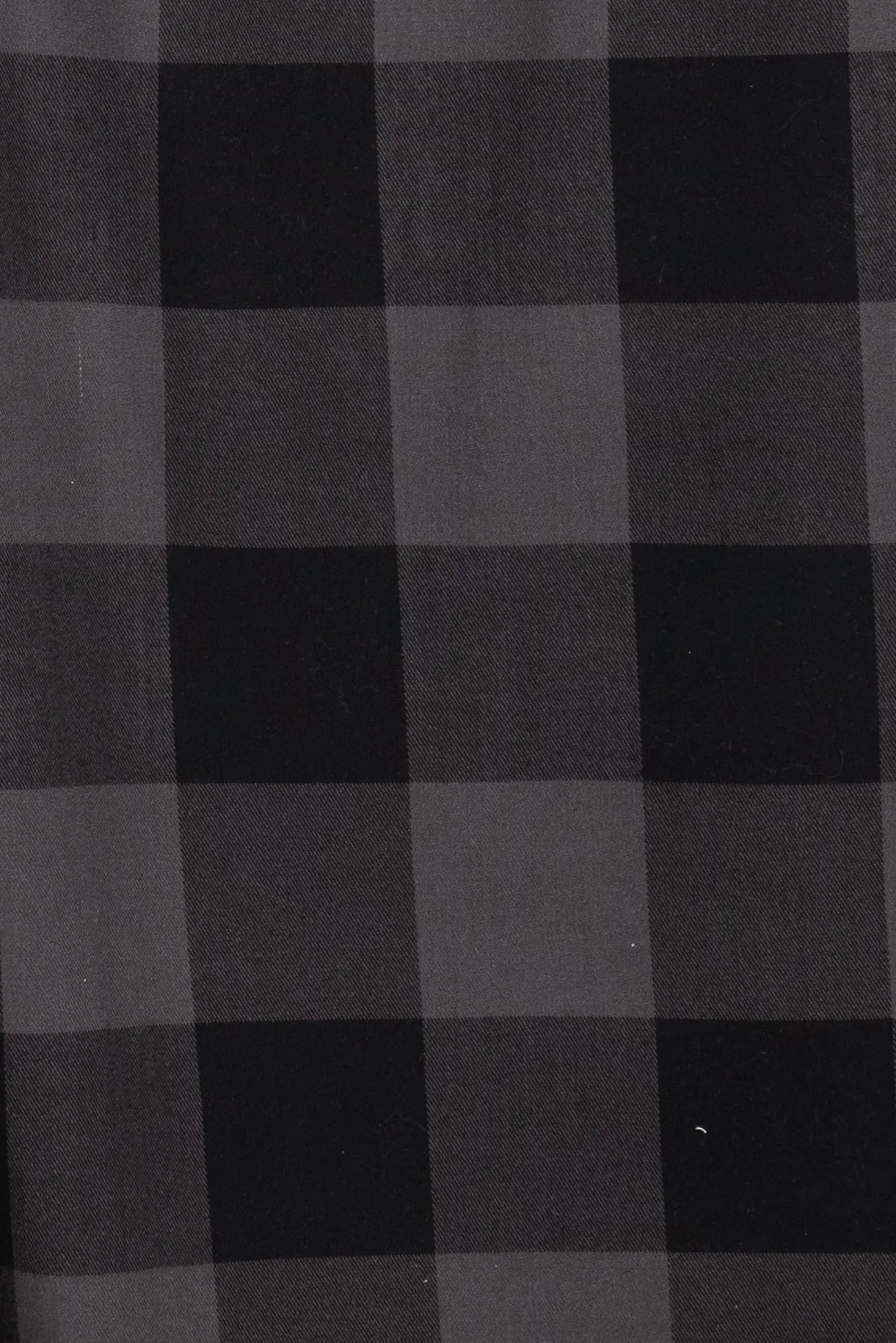 Gray Buffalo Check Flannel Woven