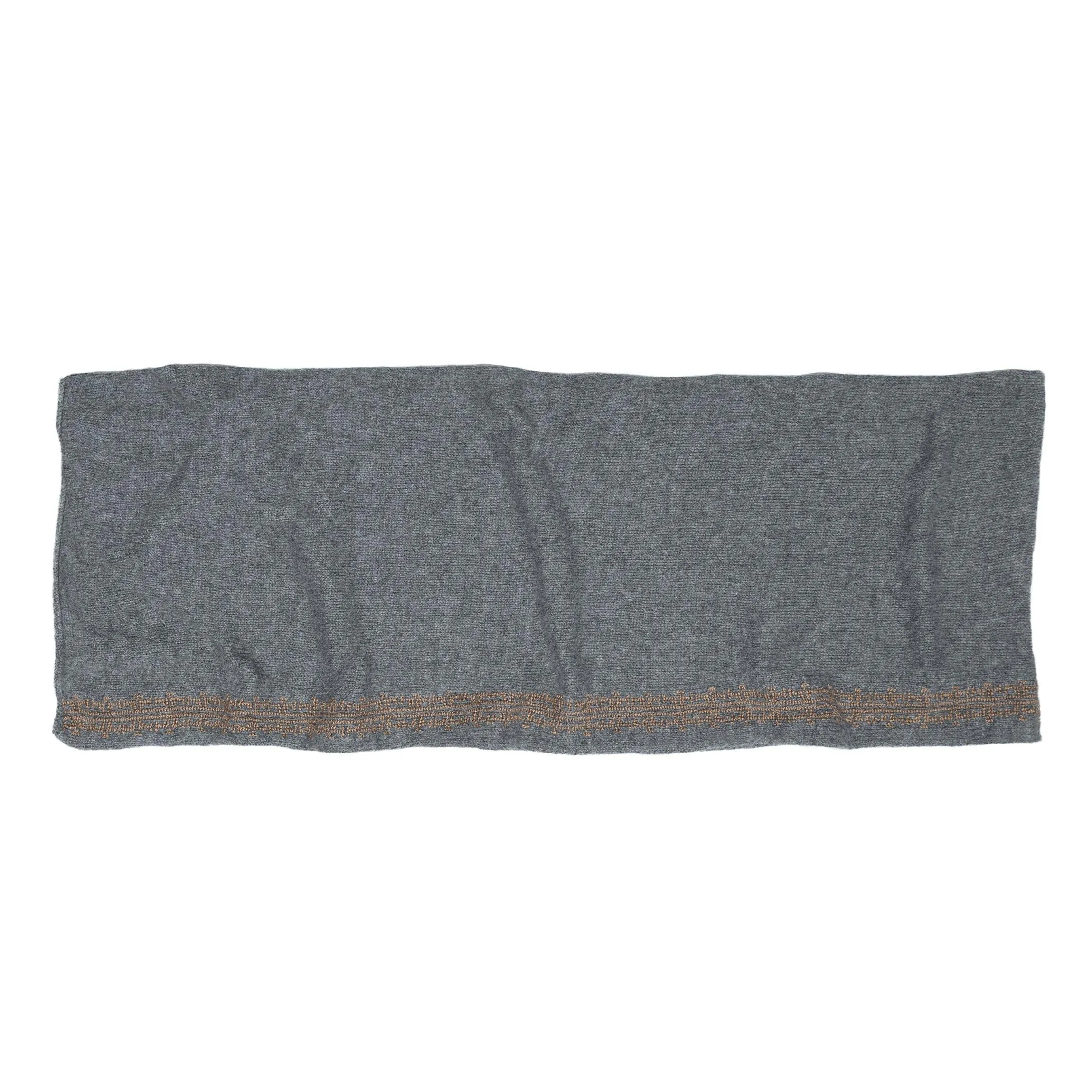 GRAY CASHMERE SCARF