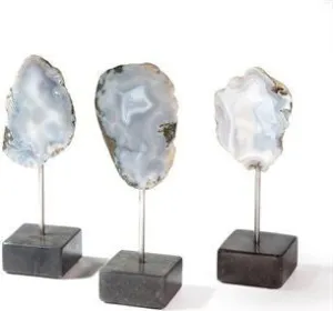 Gray Chalcedon Trio