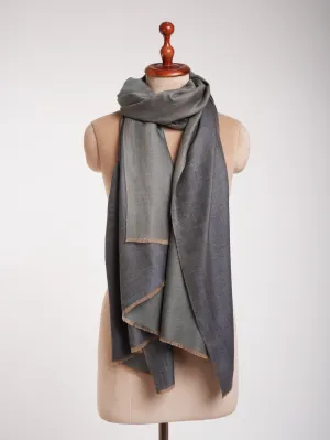 Gray Dorukha Cashmere Pashmina Wrap