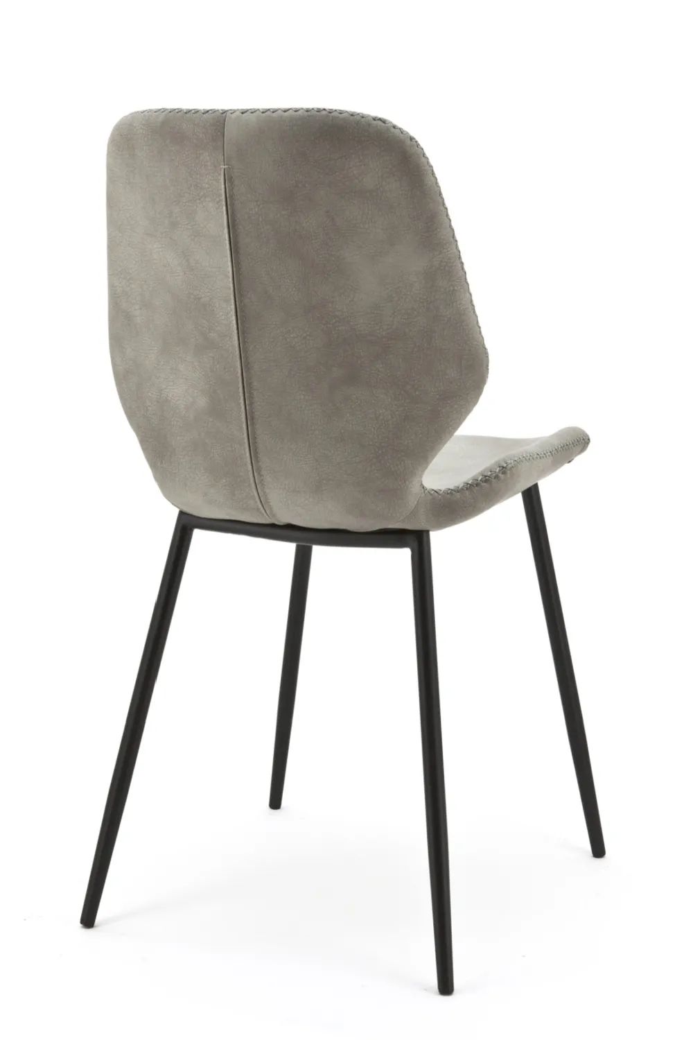 Gray Leather Dining Chairs (2) | By-Boo Seashell