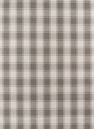 Gray Plaid Tartan Wool Rug - Erin Gates - Marlborough