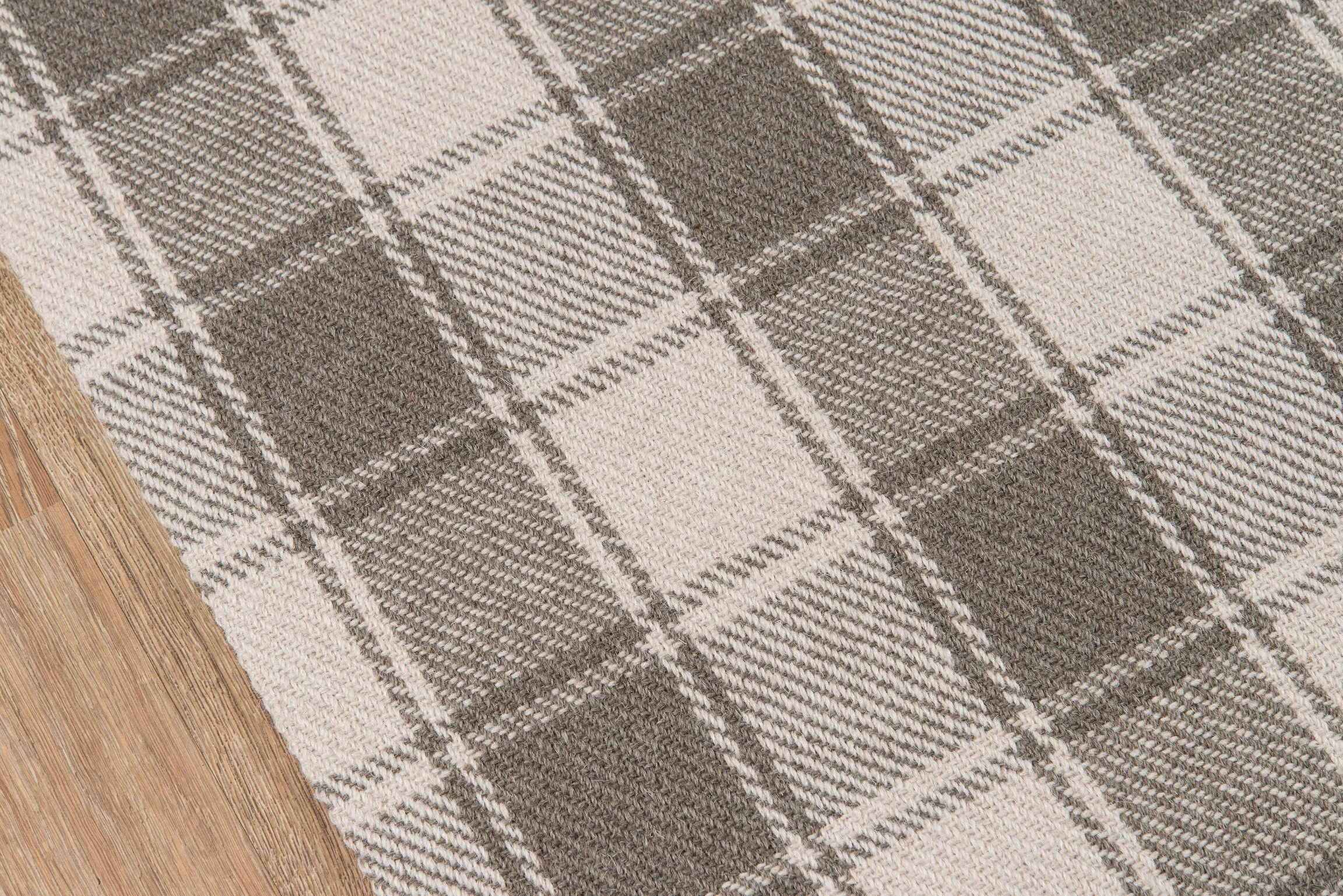 Gray Plaid Tartan Wool Rug - Erin Gates - Marlborough