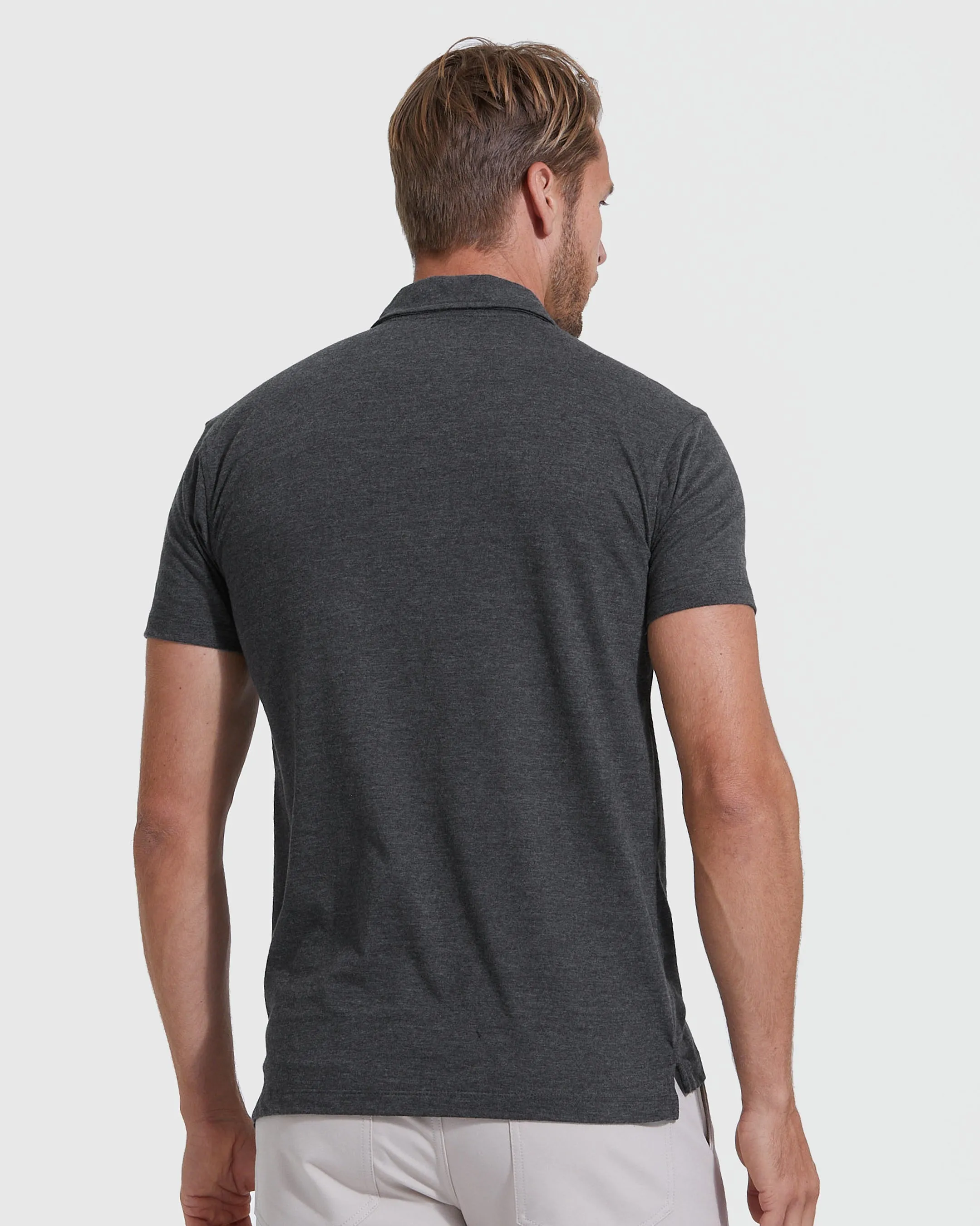 Gray Short Sleeve Polo 3-Pack