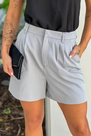 Gray Shorts With Pockets