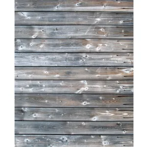 Gray Stained Wood Printed Backdrop