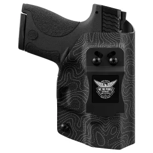 Gray Topographic Map Custom Printed Holster - IWB Kydex Holster