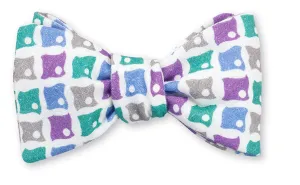 Gray/Blue Hemlock Medallions Bow Tie - B5025