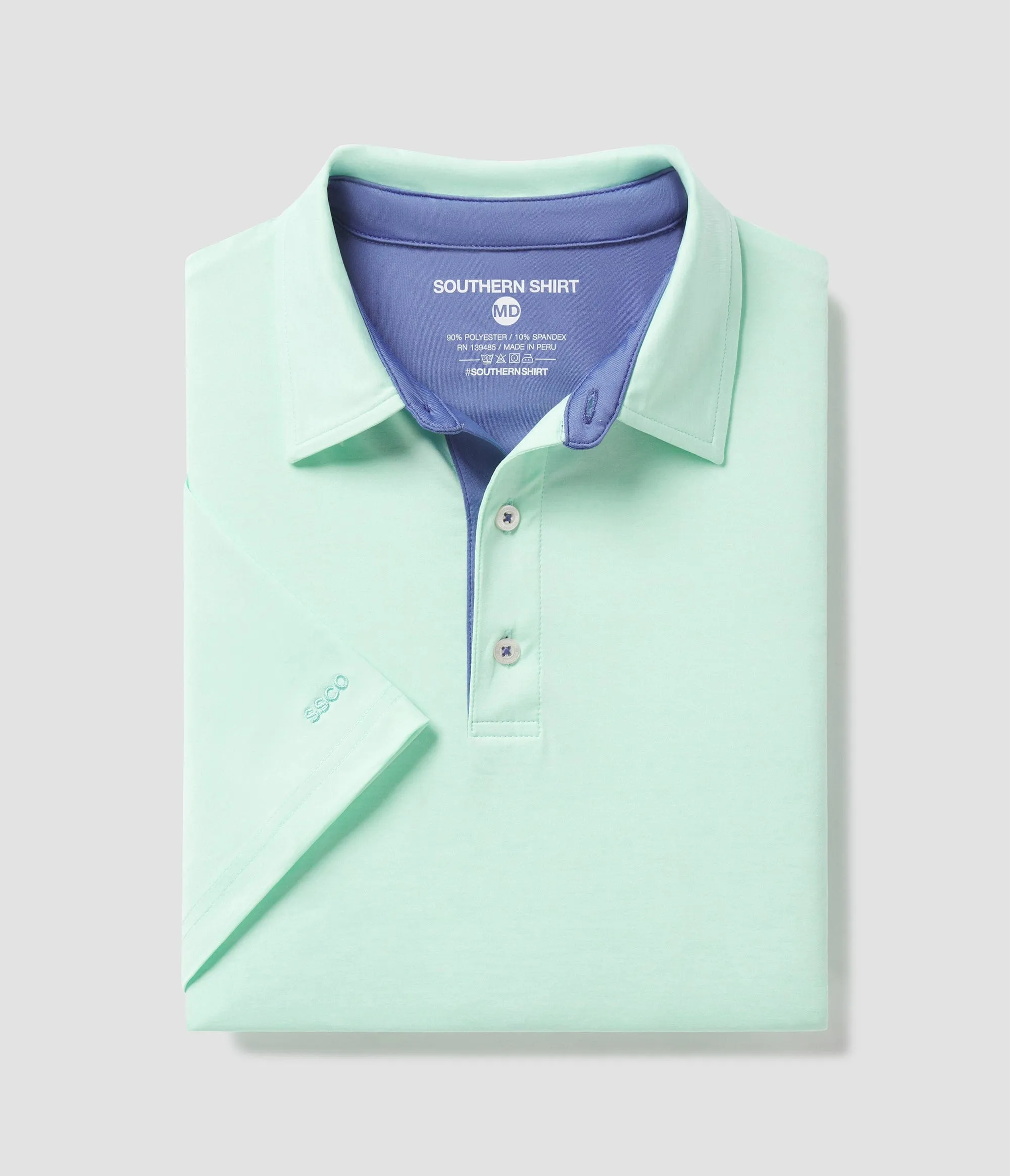 Grayton Heather Polo - Reef