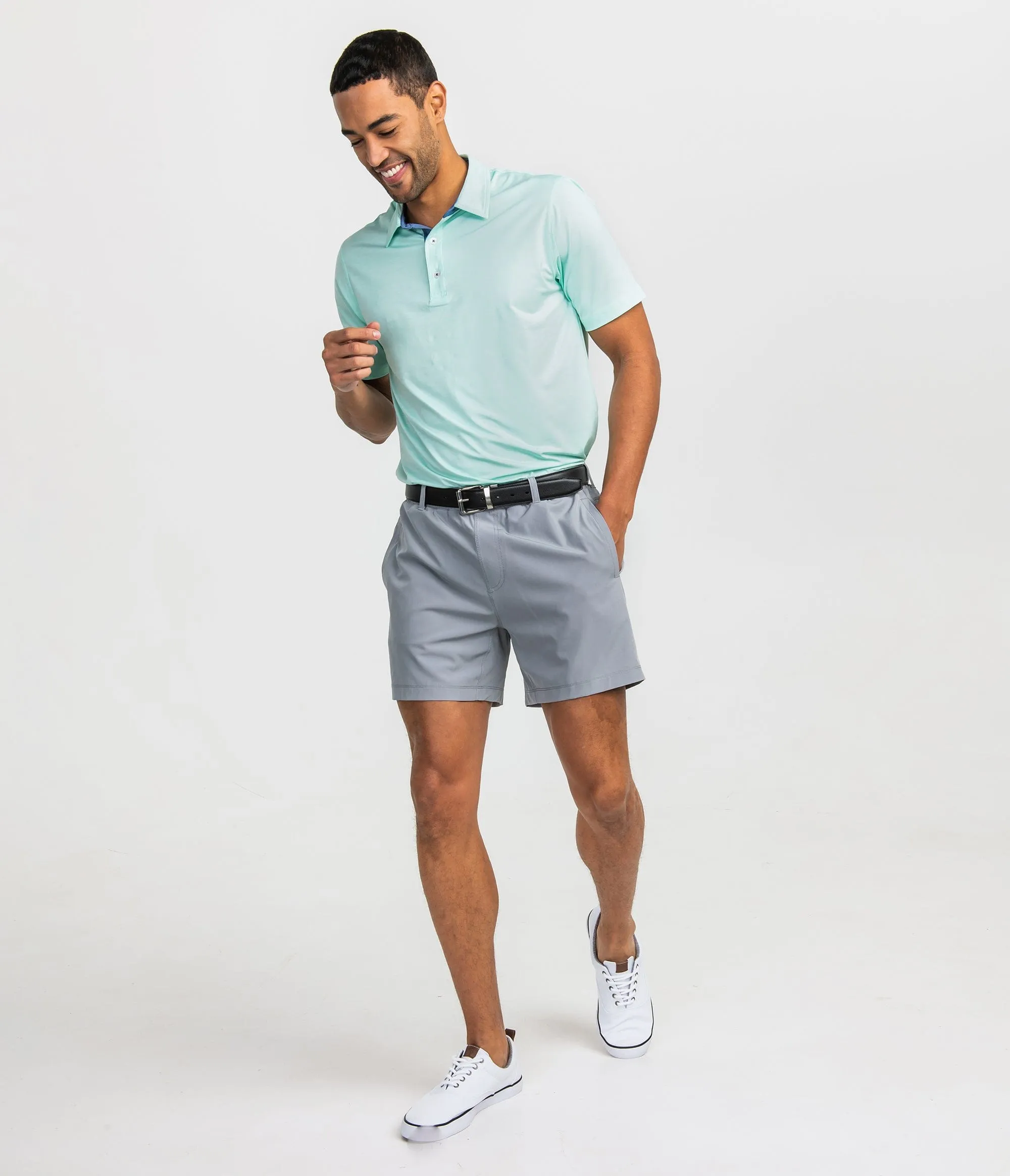 Grayton Heather Polo - Reef