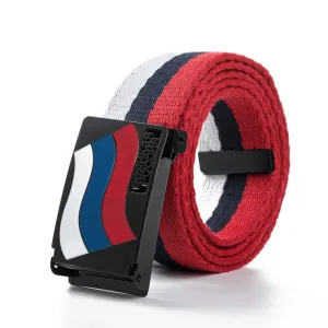 Great Russian Flag Canvas Belt