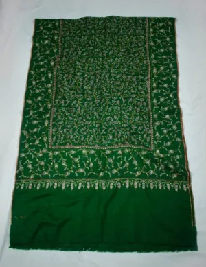 green 100% pure pashmina stole