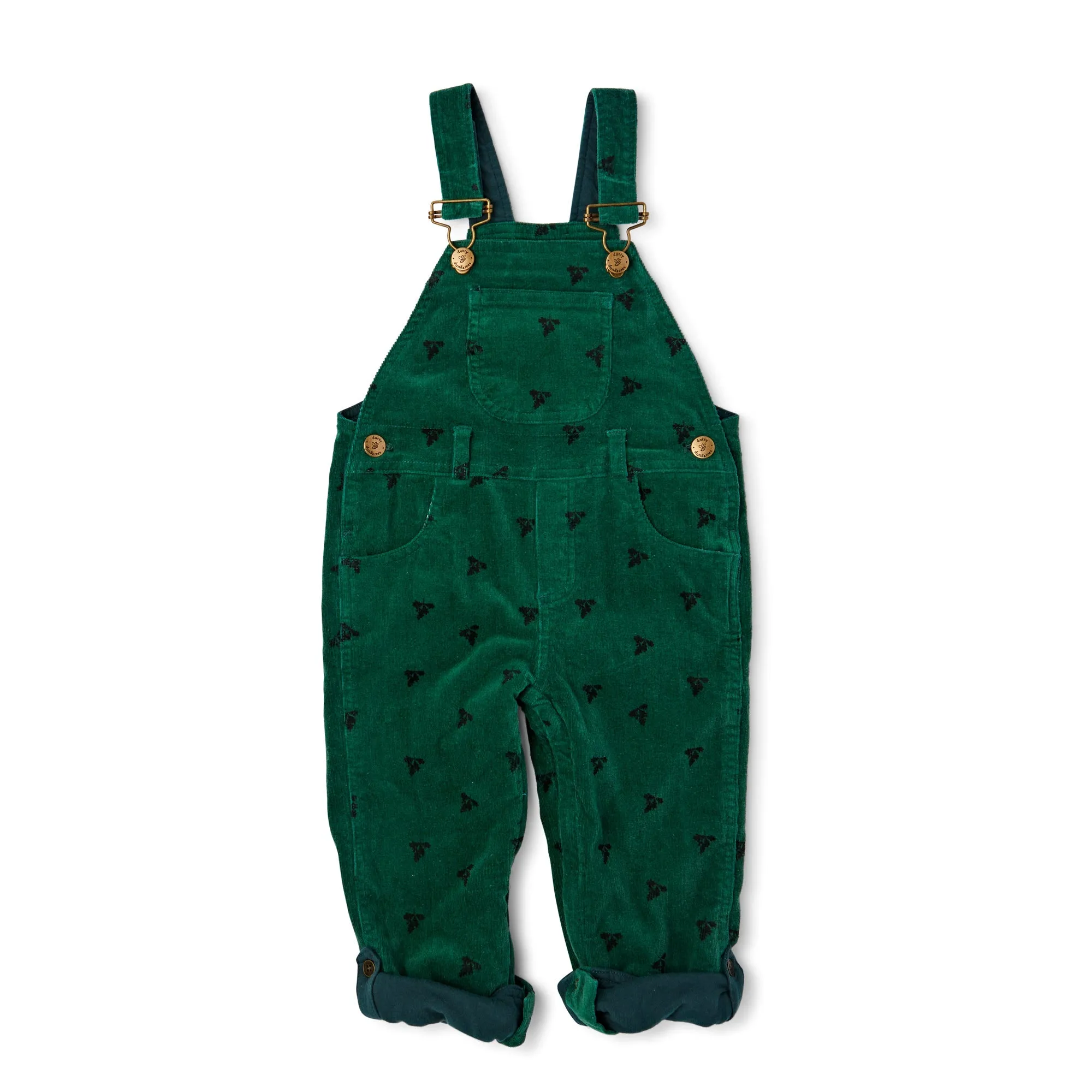 Green Acorn Printed Overalls