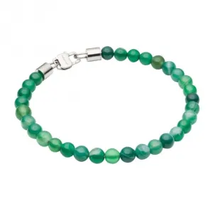 Green Agate Beaded Bracelet B5426G