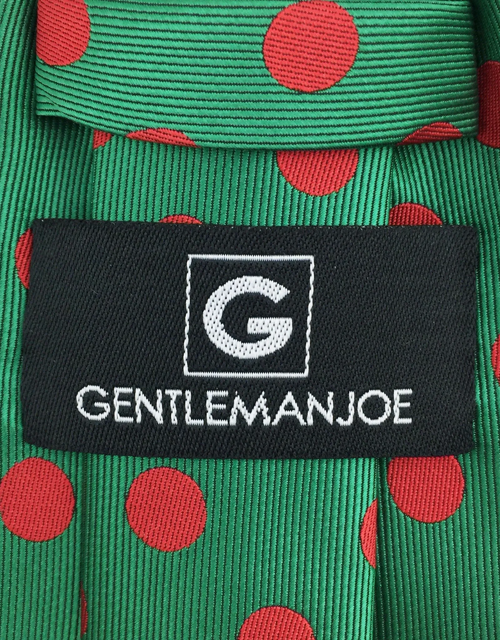 Green & Red Polka Dot Necktie