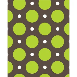 Green & White Polka Dots Printed Backdrop