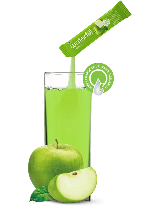 Green Apple (7.5 gms X 15 sachets) 10  Vitamins & Minerals, Low Cal Hydration Powder Mix