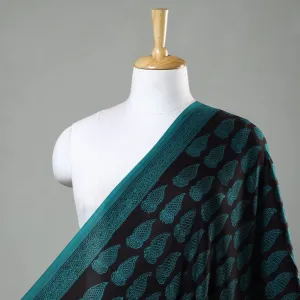 Green - Bagh Block Printed Modal Silk Fabric