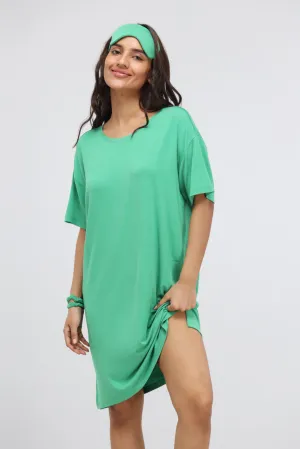 Green Bee Modal T-Shirt Dress