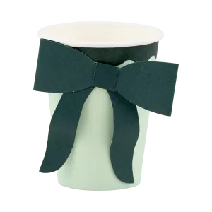 Green Bow Cups (8 pack)