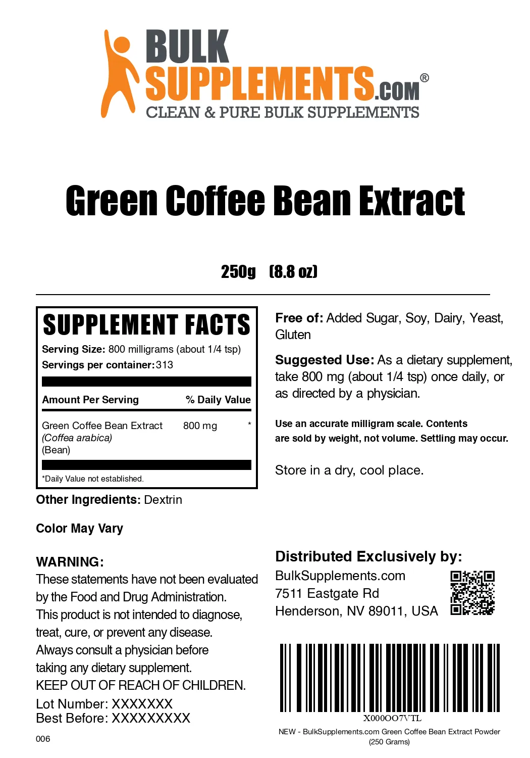 Green Coffee Bean Extract Powder