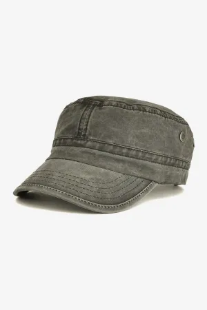 Green Denim Military Cap - W21 - MCP006R