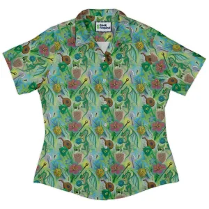 Green Dragon Encounter Dnd Curvy Button Up Shirt