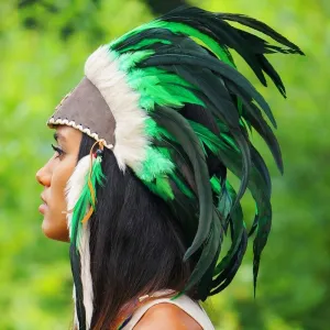 Green Feather Headdress