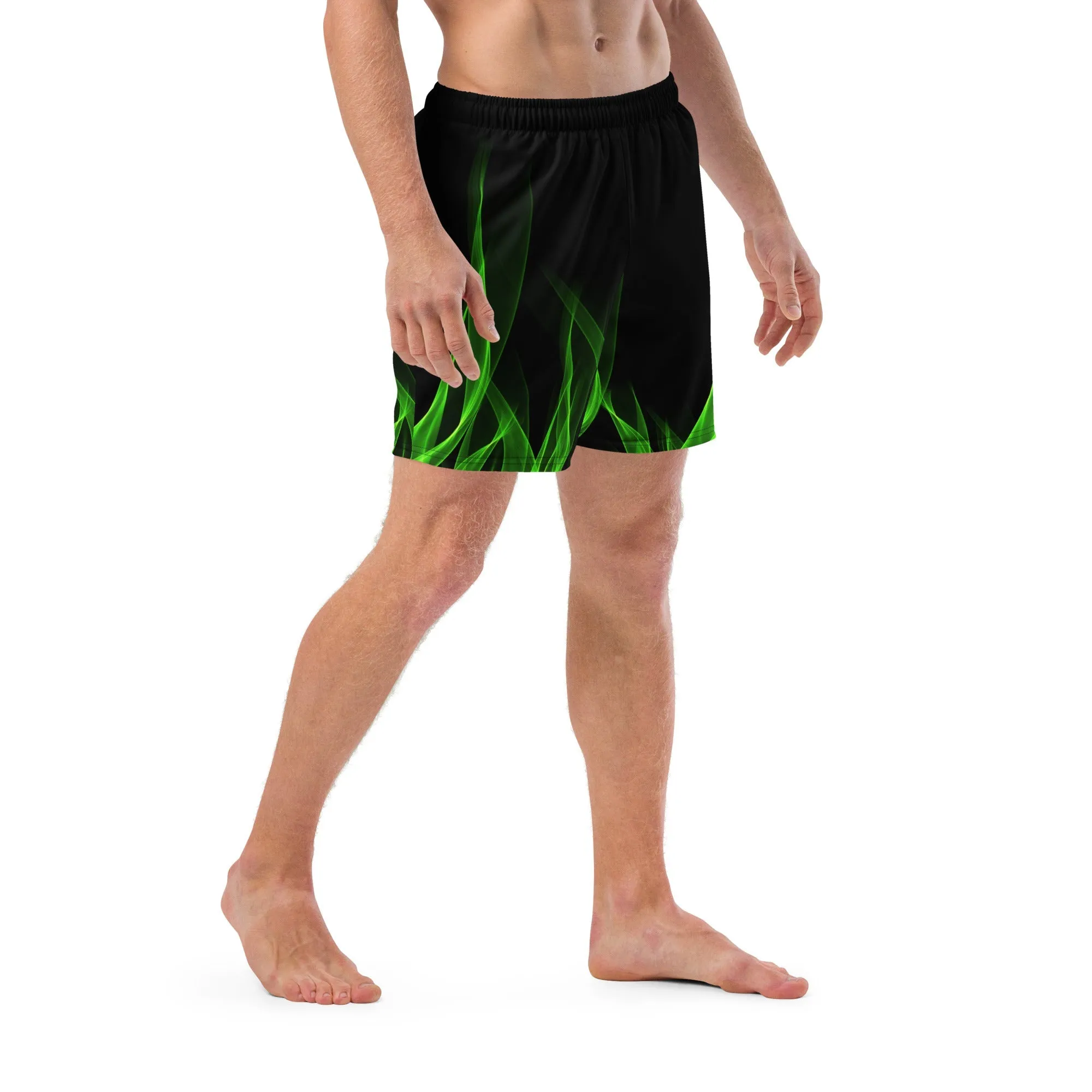 Green Flame Men's swim trunks